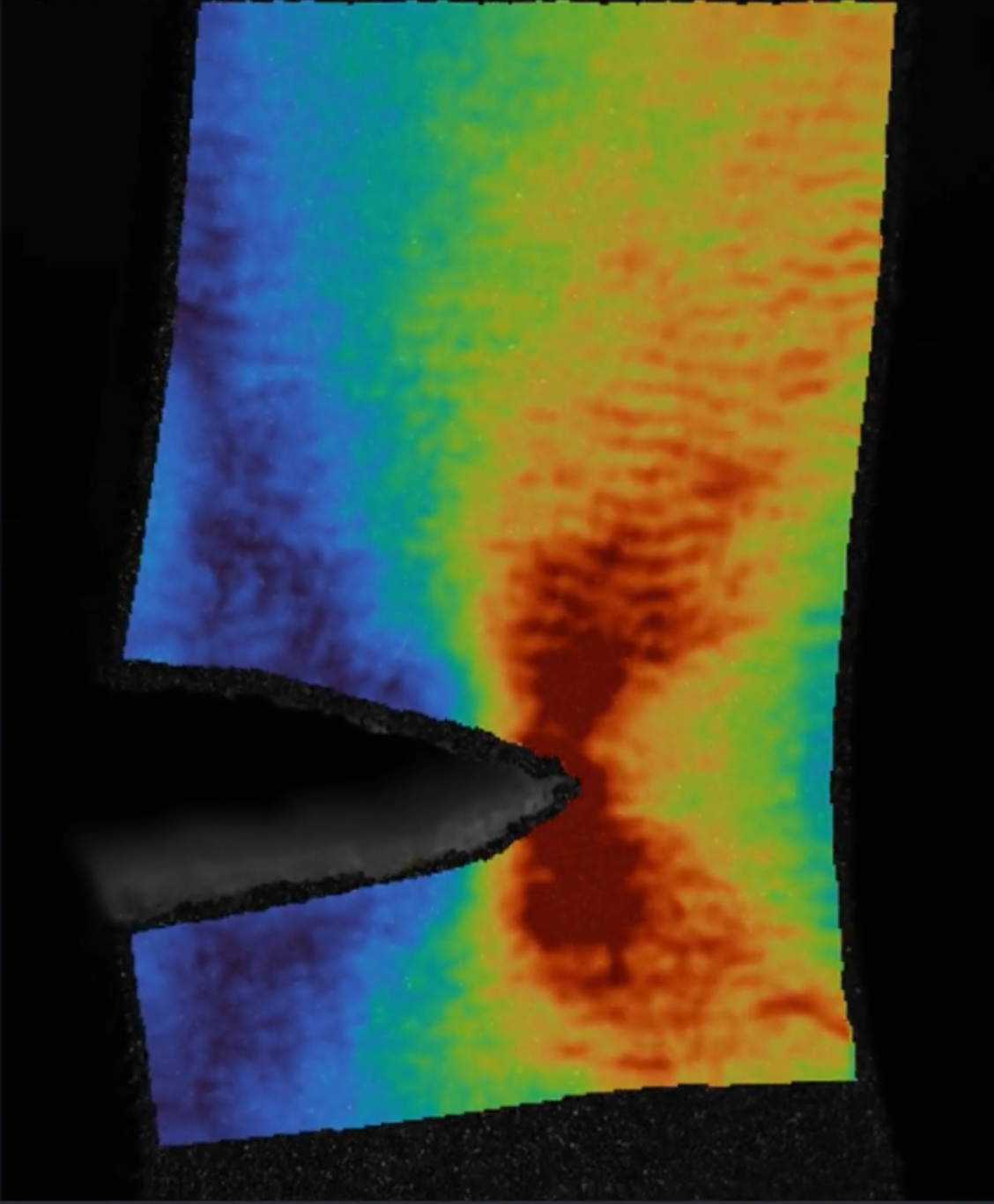 Foam fracture — von Mises strain field